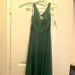 Azazie Ada Dark Green Bridesmaid Dress